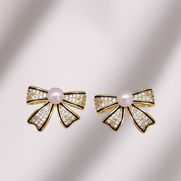PearlBow Earrings