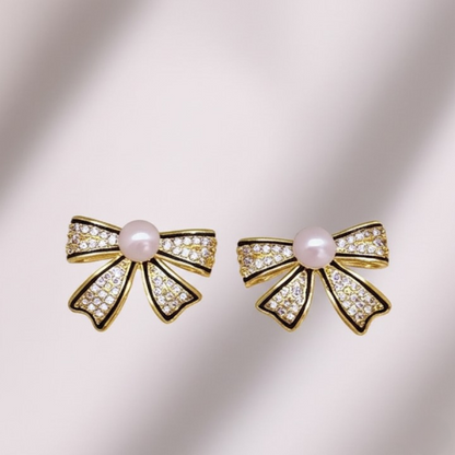 PearlBow Earrings
